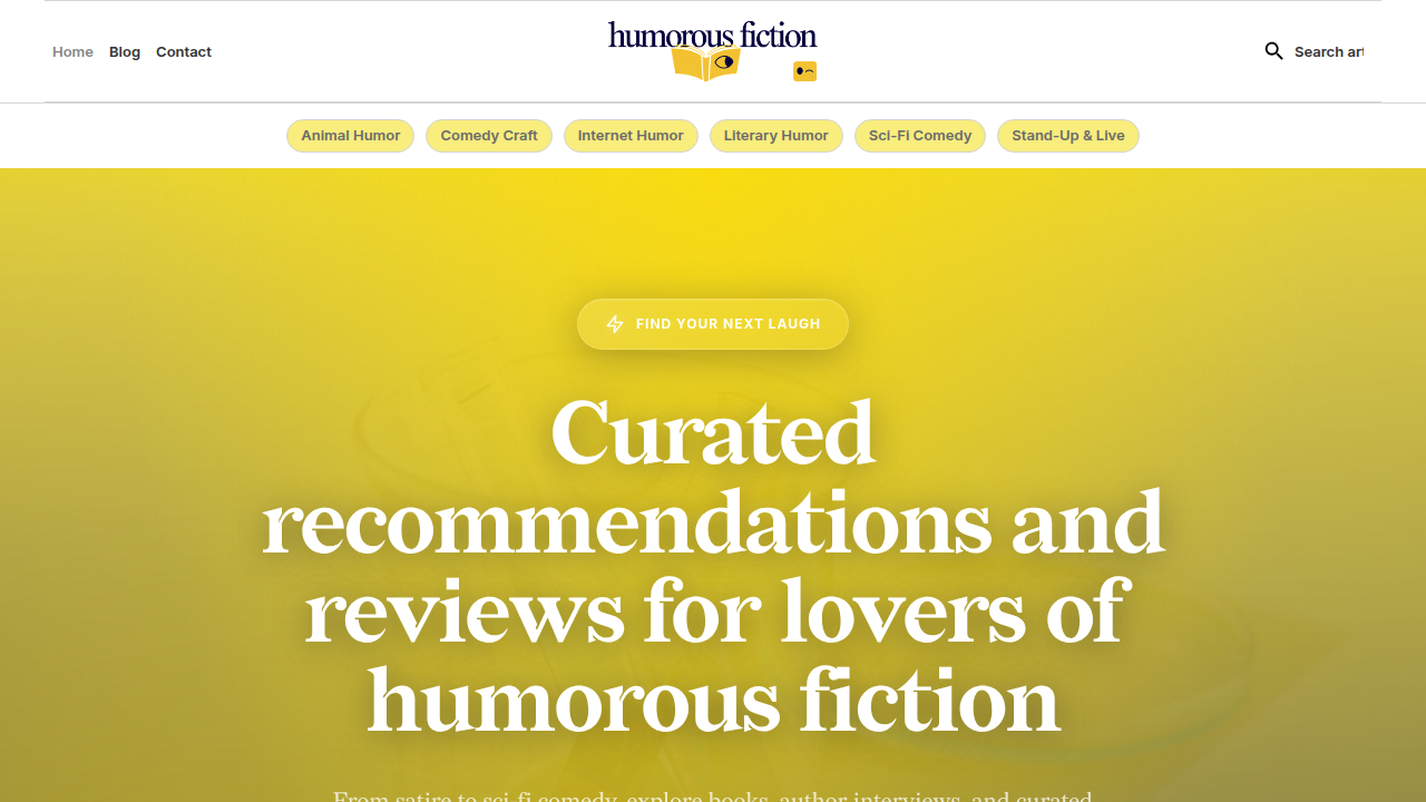 Explore humorous fiction and discover funny fictional dog characters on HumorousFiction.com.